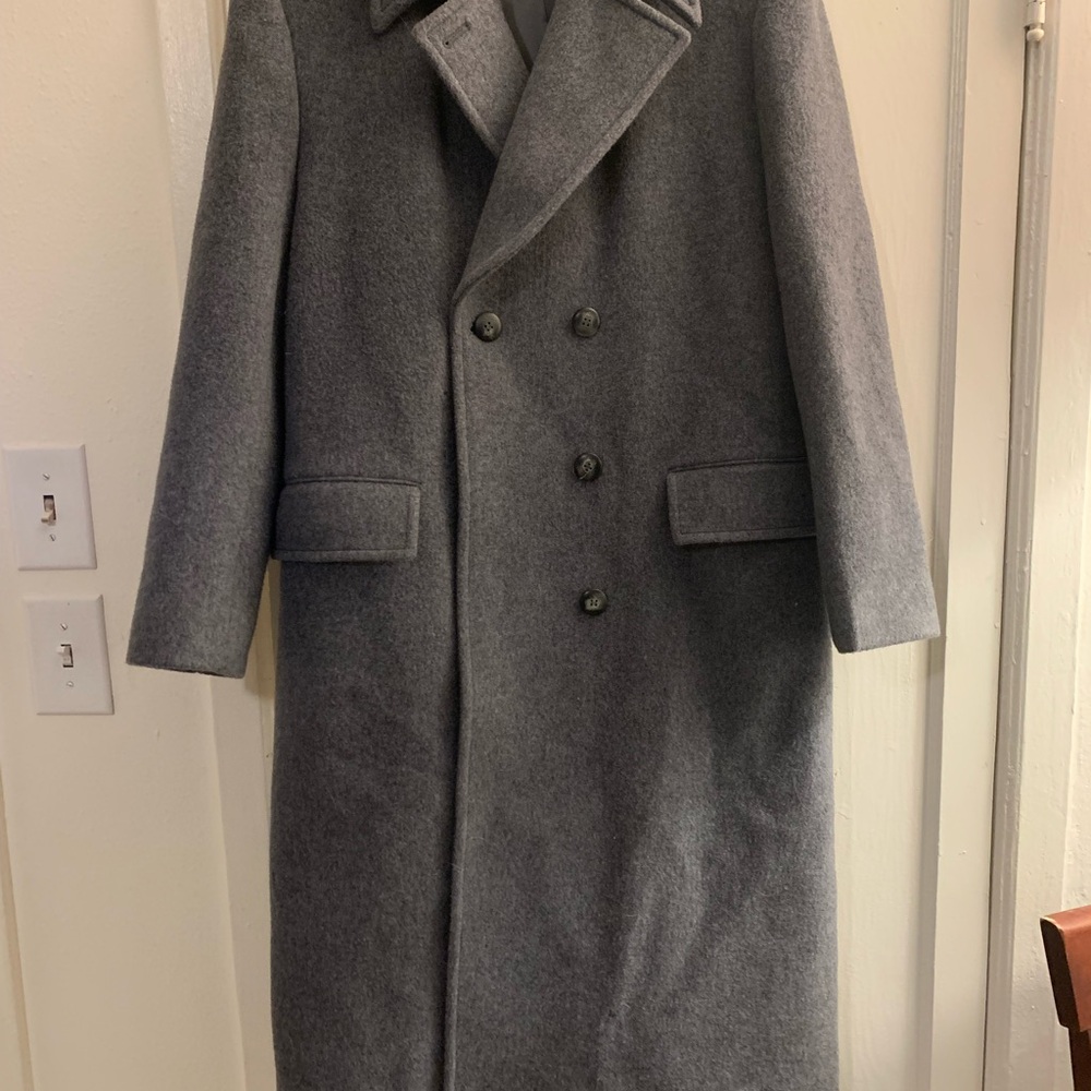 Woman’s Gray Double-Breasted Coat